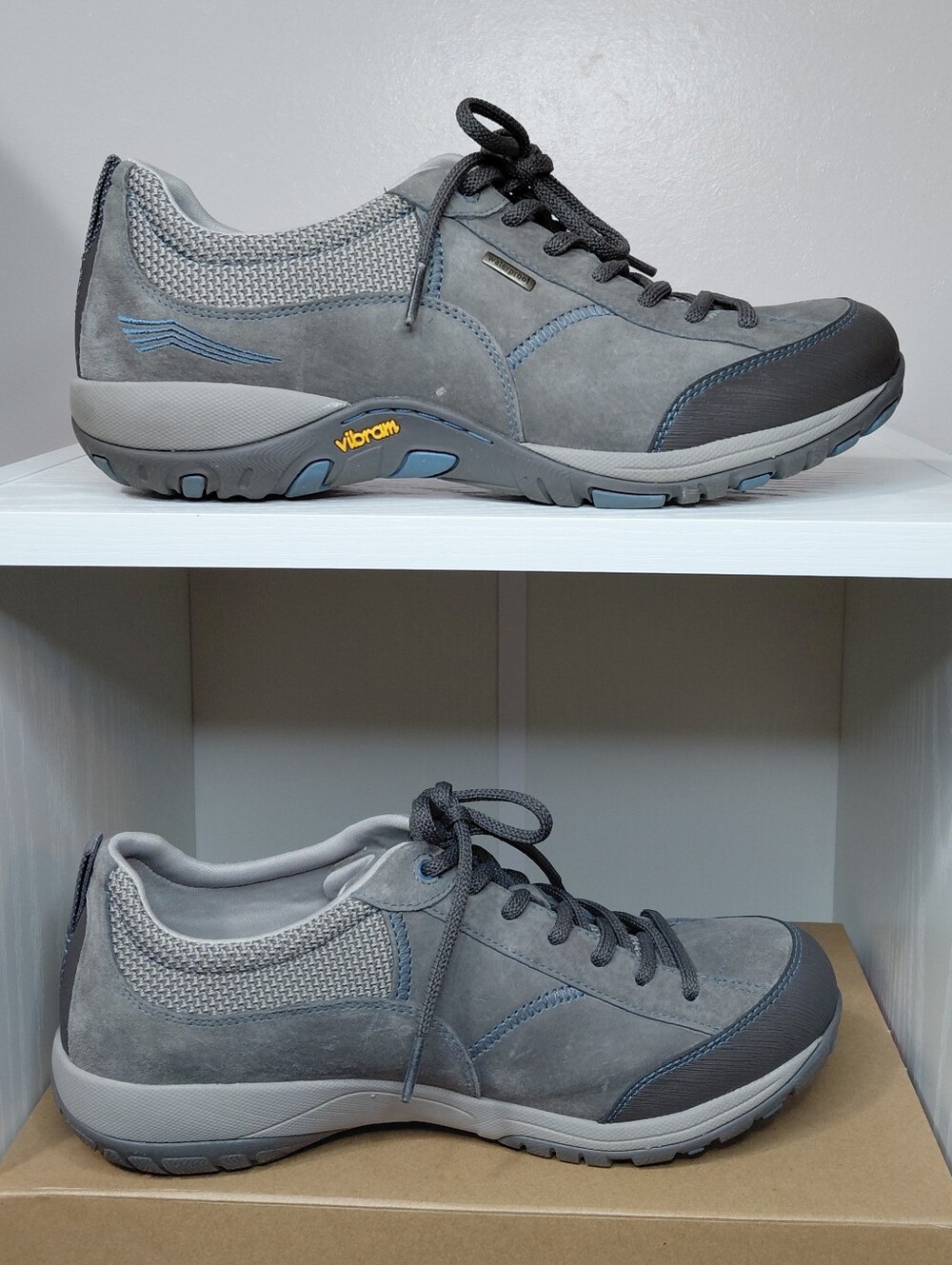 Men's Grey Lace-Up Casual Sneakers with Supportive Sole